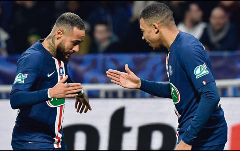 París Saint-Germain. Tiene a la dupla más cara del futbol mundial. El equipo galo se coronó sin  terminar la Liga 1. AFP