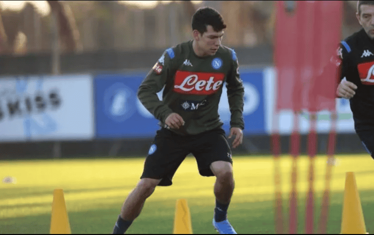 Hirving y el Napoles entrenarán en diferentes momentos sin tener que compartir los vestuarios. INSTAGRAM / @officialsscnapoli