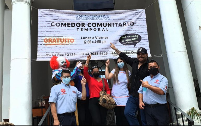 El comedor comunitario ofrece comida gratuita de lunes a viernes de 12:00 a 16:00 horas. FACEBOOK / Dembow Guadalajara