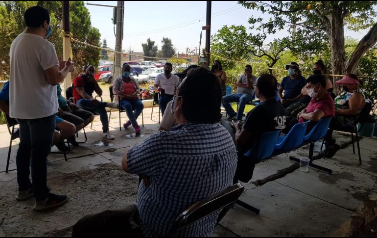 La reunión se llevó a cabo en el corralón número 6 ubicado en Miramar. EL INFORMADOR / R. Bobadilla