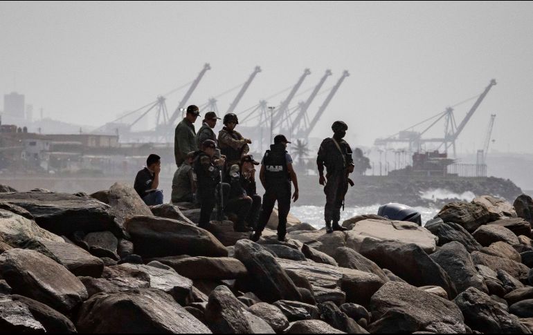 Elementos militares venezolanos protegen su frontera marítima. EFE/R. Peña