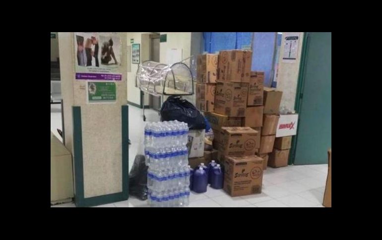 La noche del martes, en un comunicado, los trabajadores informaron que localizaron gel antibacterial, caretas, algunos overoles, jabón y material de limpieza. ESPECIAL