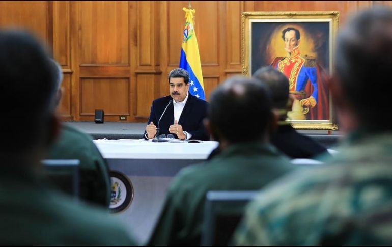 Fotografía cedida por la oficina de prensa de Miraflores donde se observa al presidente venezolano, Nicolás Maduro. EFE/ PRENSA MIRAFLORES