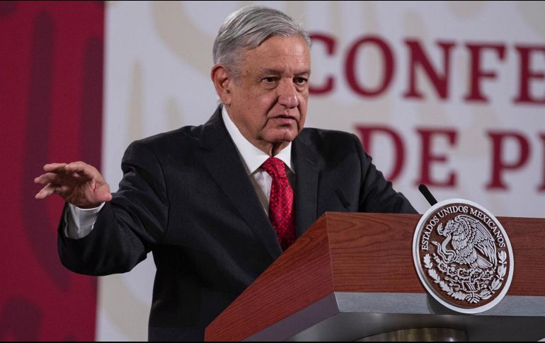 López Obrador resalta que pronto regresarán las actividades productivas en el país, para que el paso de la crisis económica sea rápido. SUN / S. Tapia