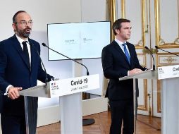 El ministro de Interior, Christophe Castaner, ofrece una rueda de prensa este jueves. EFE/C. Archambault