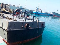 El Konarak, un barco de apoyo de clase Hendijan, que participaba en las maniobras, estaba demasiado cerca de un objetivo cuando se produjo el incidente. AP /