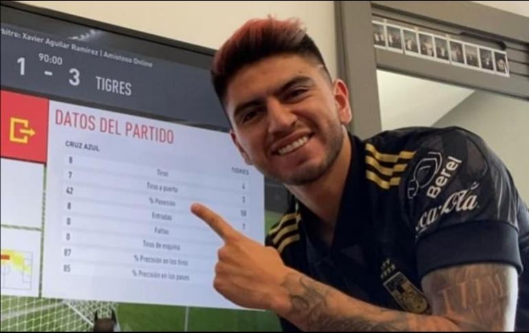 El defensa Francisco Venegas condujo a Tigres a una victoria de 5-2 sobre Bravos de Juárez. INSTAGRAM / @clubtigresoficial
