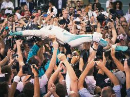GLORIA. Rosberg consumó el título en el Gran Premio de Abu Dhabi de 2016. DAIMLER AG MEDIA / S. Etherington
