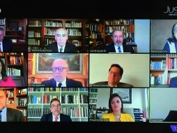 Reunión virtual entre los ministros de la Suprema Corte de Justicia de la Nación EFE/SCJN
