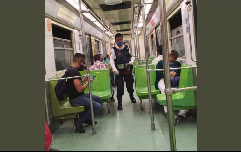 La jefa de Gobierno indica que la movilidad de personas en el Metro se redujo cerca de 75 a 80 por ciento durante la epidemia de COVID-19 en México. TWITTER / @MetroCDMX