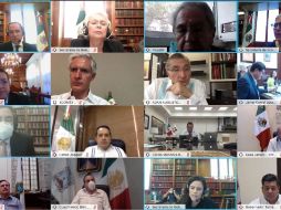 Funcionarios como Olga Sánchez Cordero, Marcelo Ebrard, Arturo Herrera y Esteban Moctezuma encabezan el encuentro. TWITTER/@alfredodelmazo