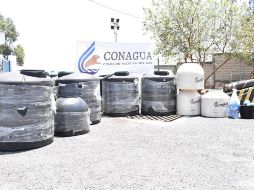 Algunos de los municipios beneficiados con los tinacos son Ameca, Lagos de Moreno, San Martín Hidalgo y Yahualica, entre otros. ESPECIAL /