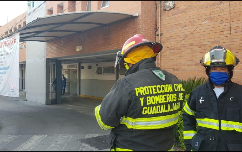 El director de la Unidad dijo que antes de este conato no se habían presentado falladas en el aire acondicionado. ESPECIAL / Bomberos de Guadalajara