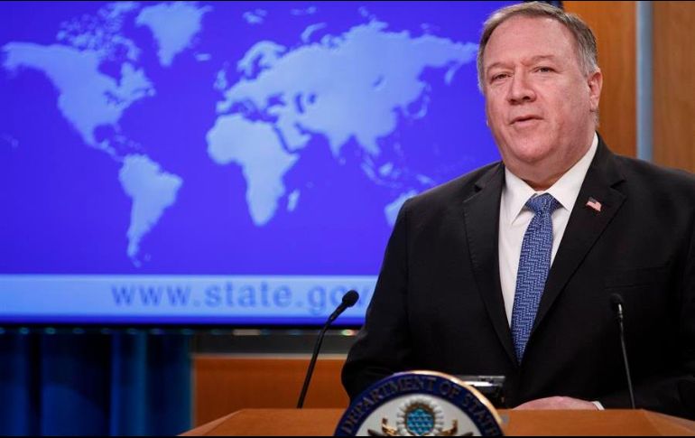 El Departamento de Estado, presidido por Mike Pompeo (imagen), acusa a Cuba de dar asilo a la guerrilla colombiana del Ejército de Liberación Nacional. EFE/ARCHIVO