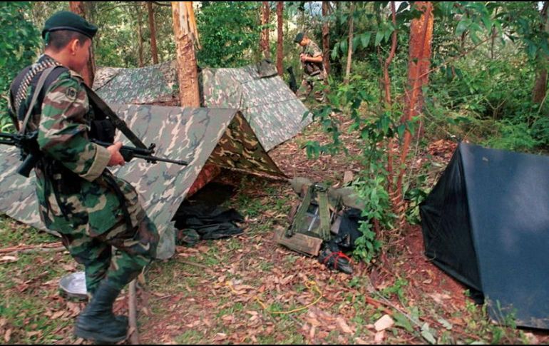 El grupo rebelde conocido como Mocho Tierra estaba acusado de planear y ejecutar acciones terroristas contra grupos civiles en Antioquia y Bolívar. AP/ARCHIVO