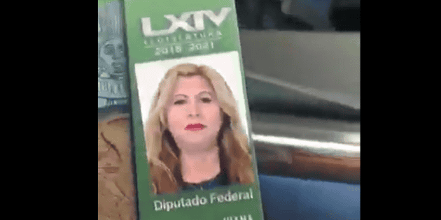 Exhiben a diputada de Morena evitando infracci&oacute;n