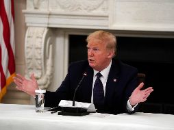 Trump también dijo estar tomando un suplemento de zinc. AP / E. Vucci