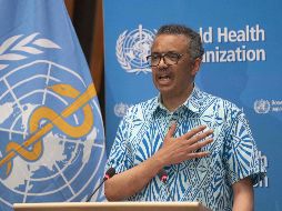 El máximo responsable de la OMS usó una camiseta de Tonga durante la 73 Asamblea Mundial de la Salud. AFP / C. Black