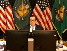 Durante la sesión, Mnuchin y Jerome Powell respondieron a los legisladores sobre la implementación de los multimillonarios esfuerzos de ayuda para enfrentar la crisis. TWITTER/@stevenmnuchin1
