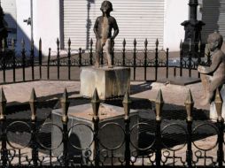 El robo de la escultura, obra del artista Miguel Miramontes, es el tercero en menos de 10 años. ESPECIAL