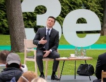 El presidente ucraniano, Volodymyr Zelenskiy, habla en conferencia de prensa sobre la investigación que involucra al expresidente Petro Poroshenko y al virutal candidato demócrata a la presidencia de EU Joe Biden. P/S. Dolzhenko