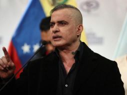 El fiscal general de Venezuela, Tarek William Saab, habla durante una rueda de prensa en Caracas, Venezuela. EFE/R. Martínez