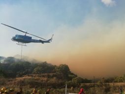 La nube de humo afecta en el Ejido La Primavera, Venta del Astillero y Pinar de la Venta. ESPECIAL