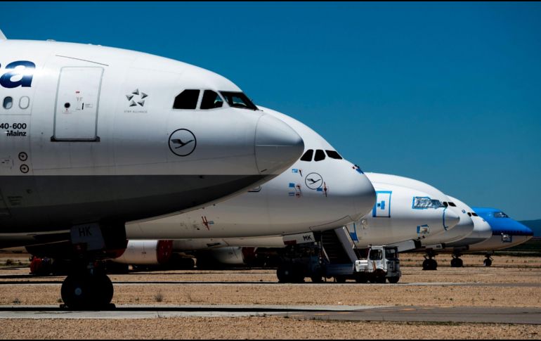 Aeroméxico, Volaris, Viva Aerobus e Interjet regresarán con menos aeronaves. AFP
