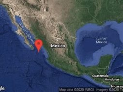 El epicentro se localizó a 173 kilómetros al este-sureste de San José del Cabo, en el extremo sur de la península. TWITTER / @SismologicoMX