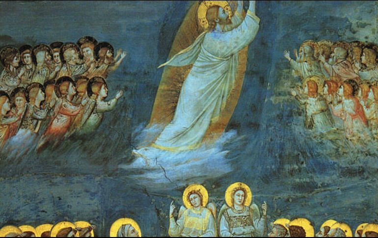 «Sepan que yo estaré con ustedes todos los días, hasta el fin del mundo». «Ascensión de Jesús», de Giotto/Wikimedia