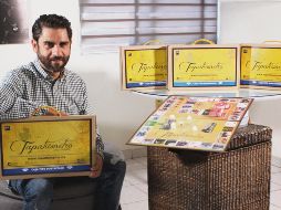 JUEGO DE MESA. El creador Sergio Velasco muestra su creación: el Tapatiómetro. CORTESÍA