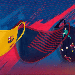 El Barcelona pone a la venta sus propios cubrebocas
