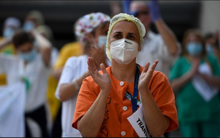 España es de los países más castigados de Europa por el nuevo coronavirus, que se cobró 26 mil 834 fallecidos. AFP/ ARCHIVO