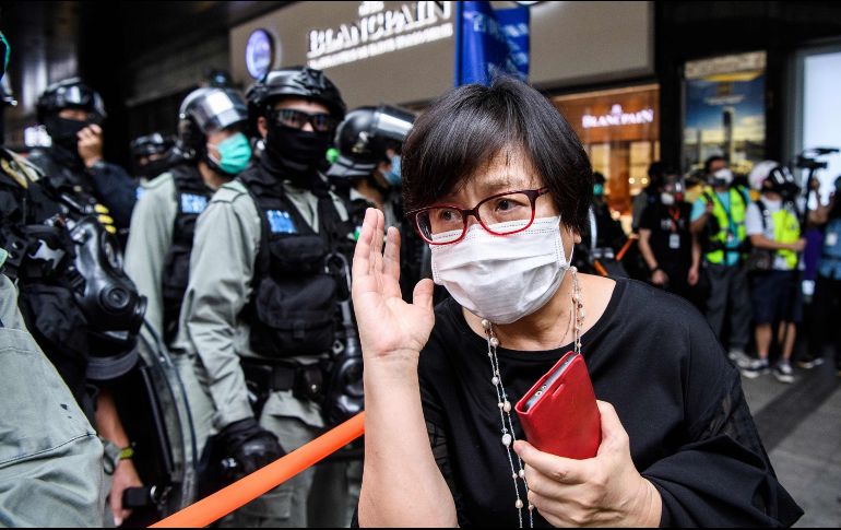 Las manifestaciones han regresado a Hong Kong debido a la oposición a la nueva Ley de Seguridad que propone China. AFP /