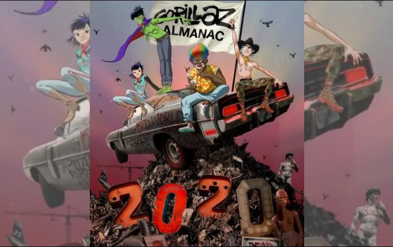 En el cómic aparecerán Murdoc Niccals, Russel Hobs, Noodle y 2D, personajes ficticios que integran Gorillaz. INSTAGRAM / gorillaz