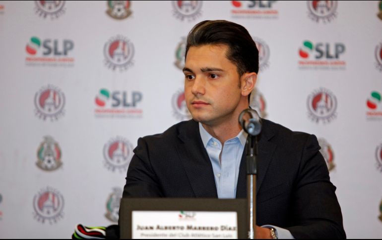 El mandatario aseguró que bajo su mandato y con el liderazgo del Atlético de Madrid, el San Luis no cambiará de sede por ningún motivo. Imago7 / ARCHIVO