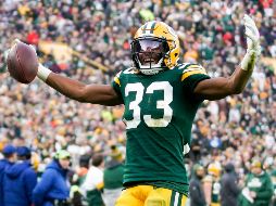 Aaron Jones. El corredor está entrando en el último año de su contrato de novato. AP
