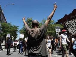 Numerosas protestas fueron organizadas jueves y viernes en Nueva York, así como en otras ciudades estadounidenses, con la participación de miles de personas. EFE/P. Foley