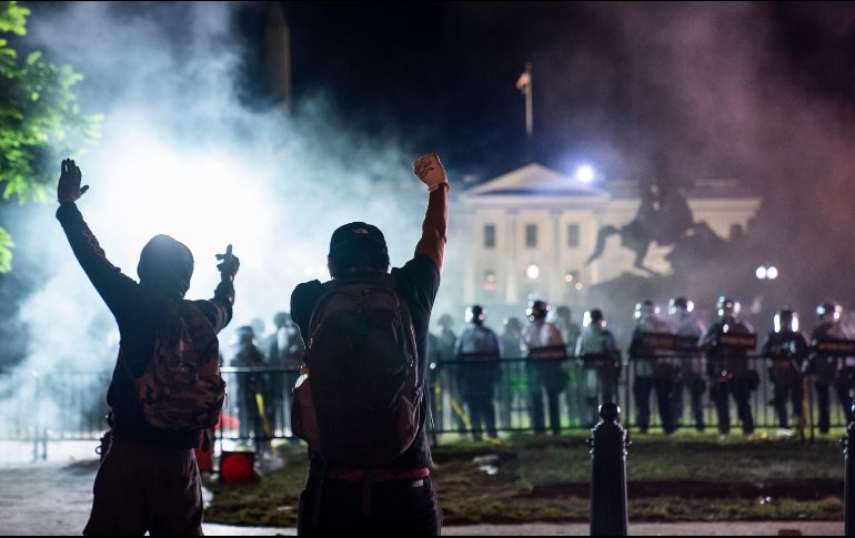 Las protestas llegaron a los alrededores de la Casa Blanca. EFE/EPA