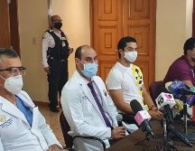 El equipo de médicos explicaron detalladamente los procedimientos realizados y el momento en que se encuentra Benjamín Galindo Marentes. EL INFORMADOR / J. Robles