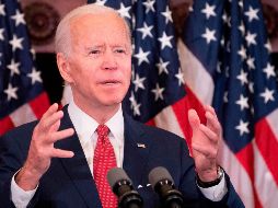 Biden denunció varias veces el asesinato de Floyd y el ''racismo institucional'' que según él afecta a EU. Pero también llamó a la calma y condenó la violencia. AFP / J. Watson