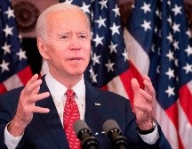 Biden denunció varias veces el asesinato de Floyd y el ''racismo institucional'' que según él afecta a EU. Pero también llamó a la calma y condenó la violencia. AFP / J. Watson