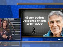 Andrea Legarreta al borde del llanto por la muerte de Héctor Suárez