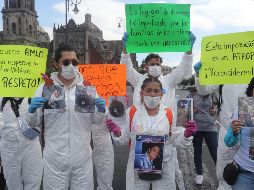 Este jueves, la secretaria de Gobernación atenderá a los familiares de víctimas que desde hace una semana mantienen un plantón frente a Palacio Nacional. EFE/ARCHIVO