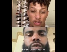 En la grabación exigen a la NFL condenar el ''racismo y la opresión sistémica de las personas afroestadounidenses''. TWITTER / @PatrickMahomes