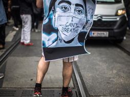 El asesinato de George Floyd ha inspirado manifestaciones contra la brutalidad policiaca alrededor de todo el mundo. EFE/C. Bruna