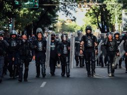 El mandatario insistió en defender el actuar de los uniformados y se negó a responder preguntas en ese sentido. EL INFORMADOR / G. Gallo