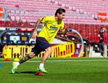 El argentino podría reintegrarse a la plantilla de Quique Setién el lunes, antes del primer partido de reanudación de la liga, el sábado en Mallorca. TWITTER / @FCBarcelona
