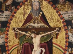 Hoy celebramos que Dios es Uno y Trino y se hace presente aquí y ahora. Retablo de la Trinidad/Wikipedia