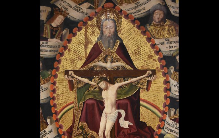 Hoy celebramos que Dios es Uno y Trino y se hace presente aquí y ahora. Retablo de la Trinidad/Wikipedia